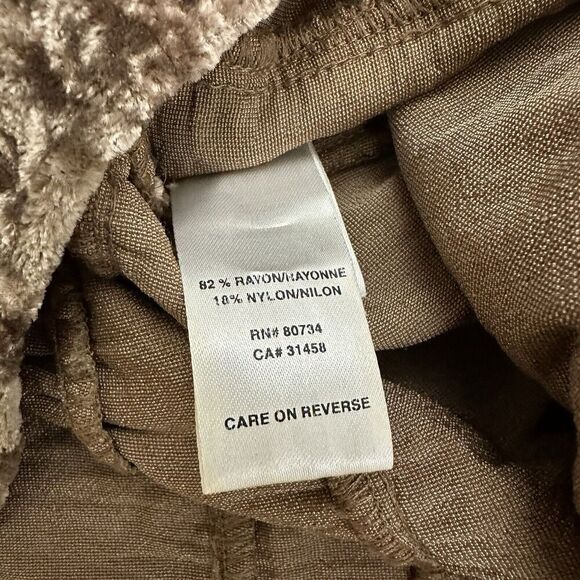 BCBG Maxazria Womens Vintage Y2k Velvet Skirt Size M New Brown Bronze Sequins - Picture 6 of 10